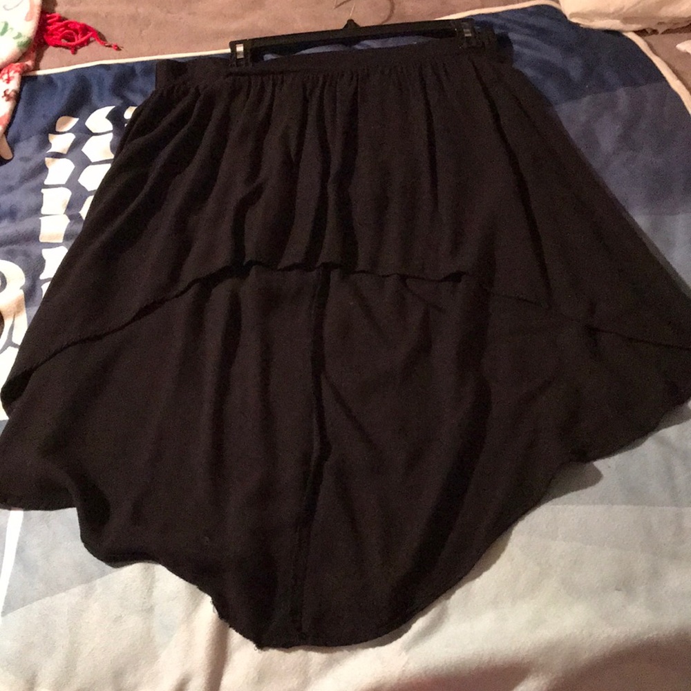 Black high Low Skirt